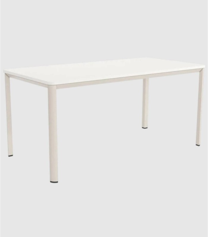 Onea large ivory white rectangular table