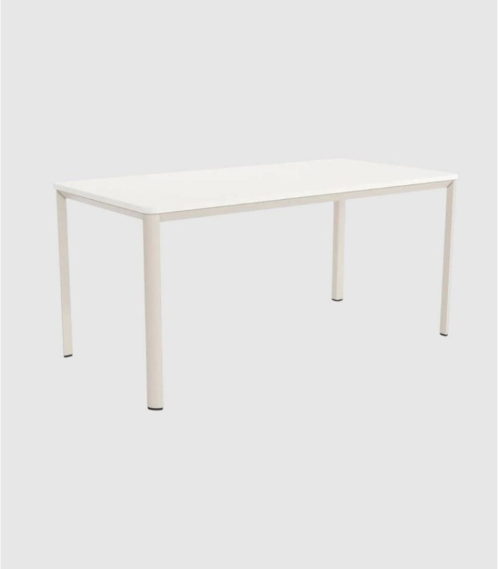 Onea small medium ivory white rectangular table