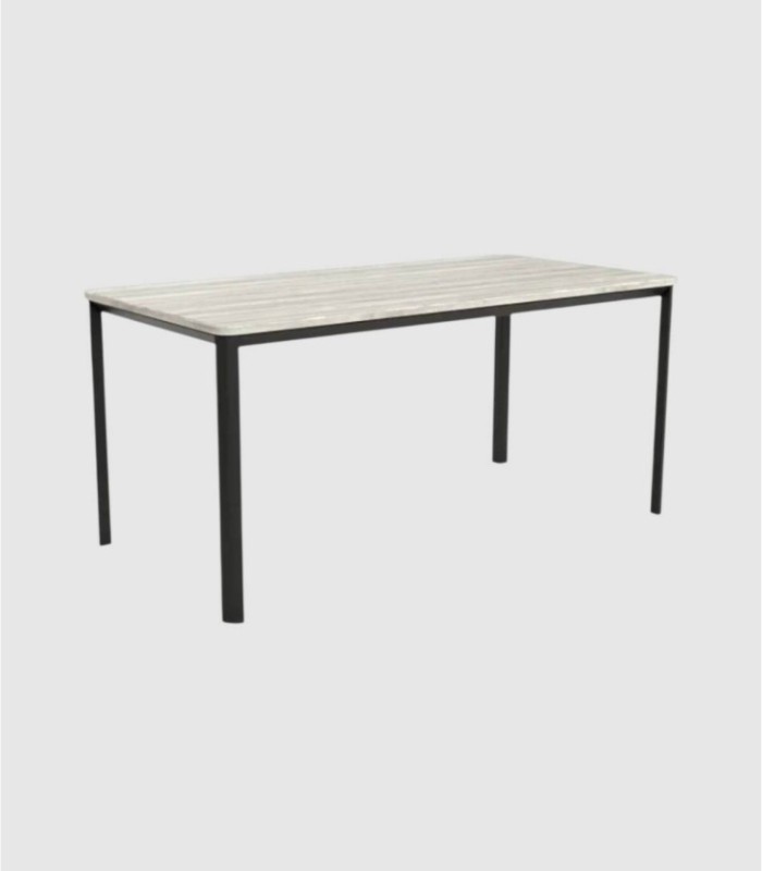 Mesa rectangular artic negro pequeña Onea