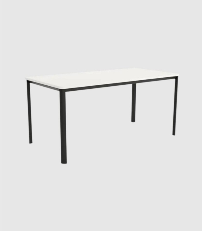 Small rectangular black and white table Onea