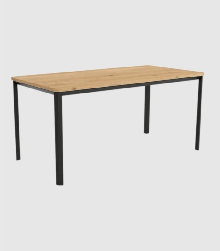 Mesa rectangular roble negro mediana grande Onea