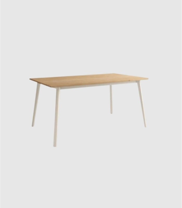 Kamba kleine ivoren eikenhouten tafel