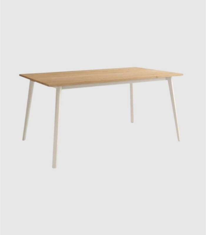 Kamba middelgrote/kleine tafel van ivoorkleurig eikenhout