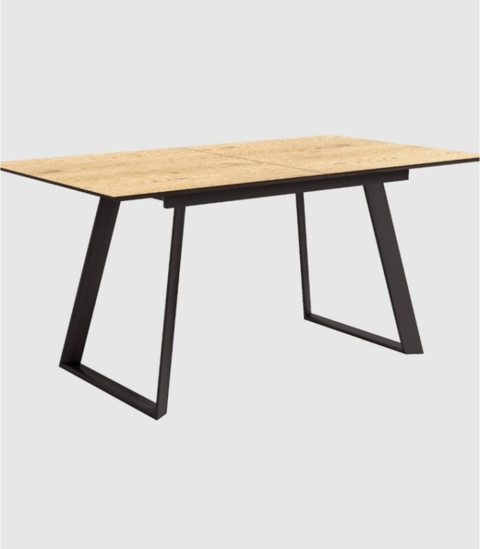 Timor grote uitschuifbare eikenhouten tafel