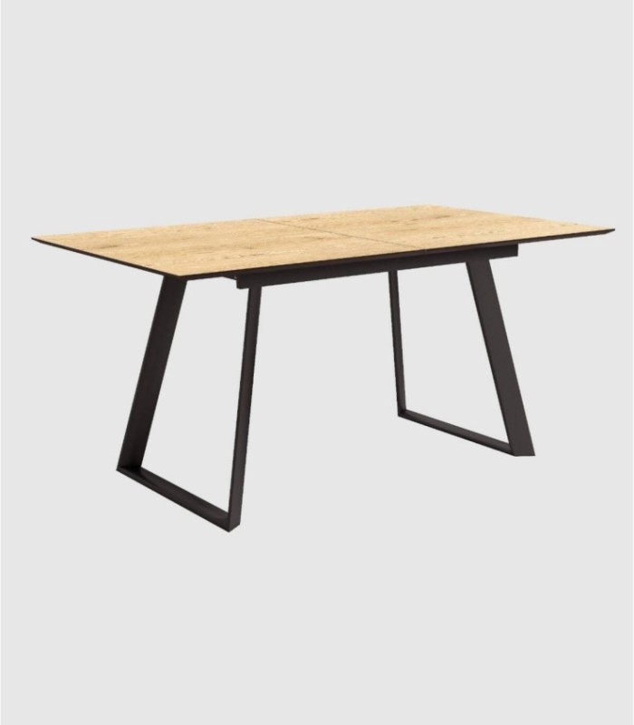 Timor small extendable oak table