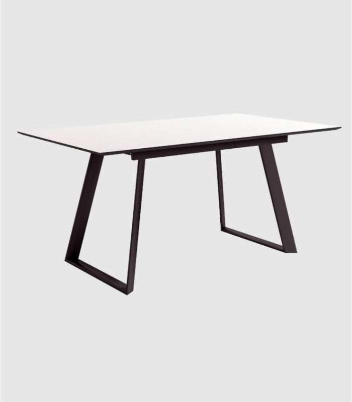 Timor kleine uitschuifbare witte tafel