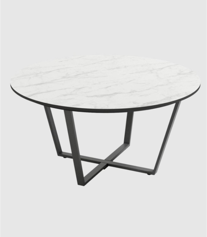 Grote ronde tafel Carrara Egeïsch