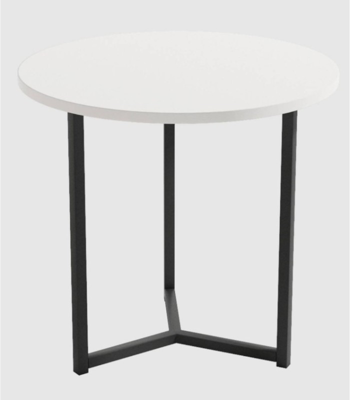 Kleine ronde witte Pacific tafel