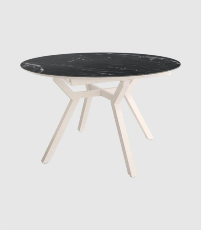 Ross small ivory marquina table