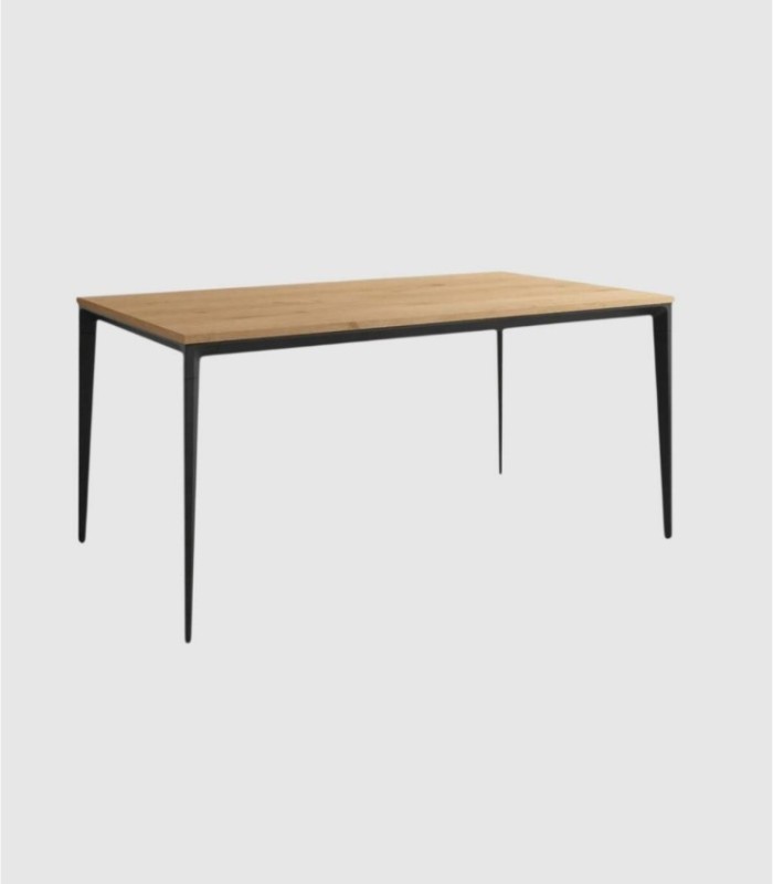Ness medium small black oak table