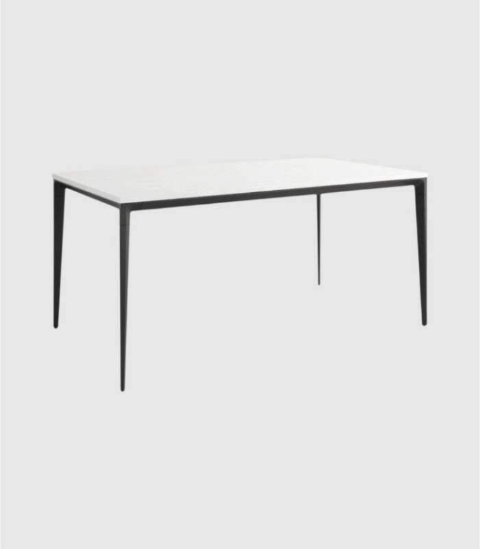 Mesa blanco negro mediana pequeña Ness