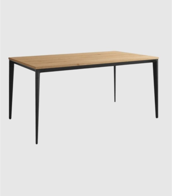 Ness medium large black oak table