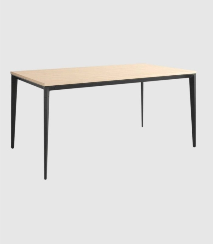 Medium-large black alpin table Ness