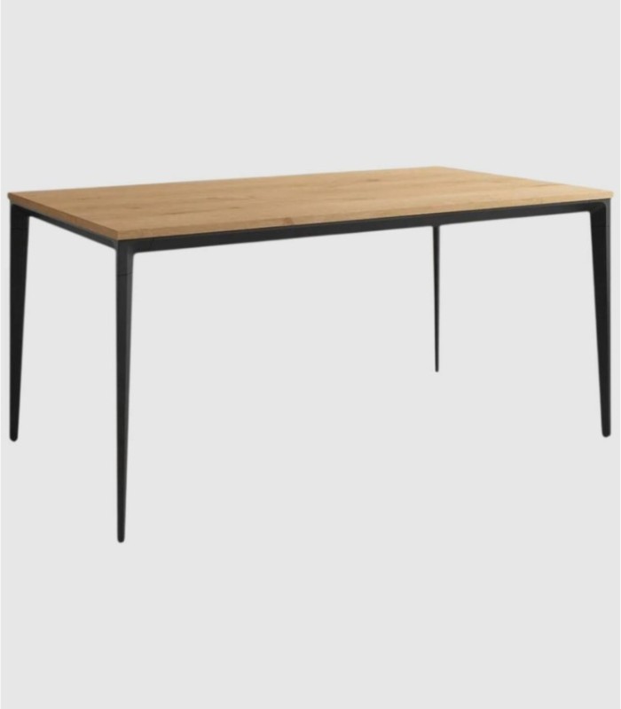 Ness grote zwart eiken tafel