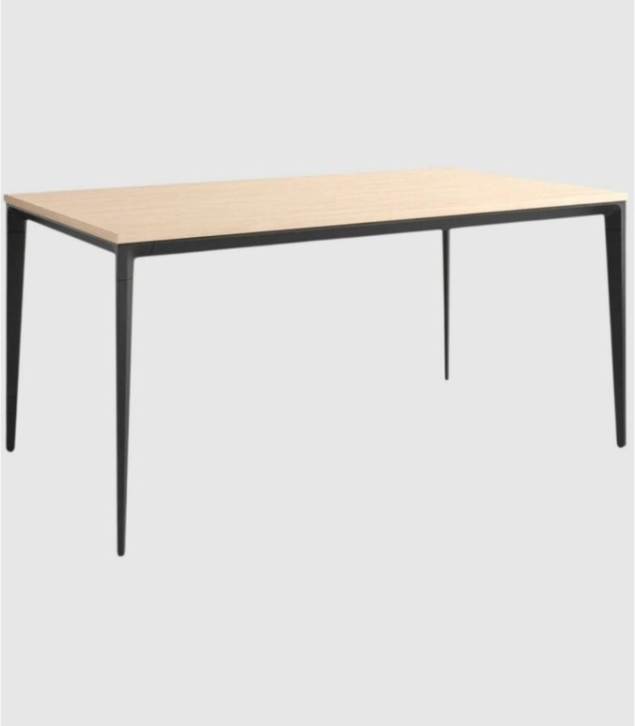 Large black alpine table Ness