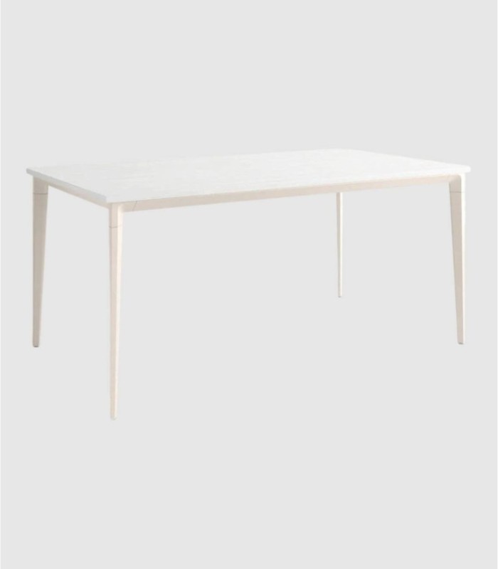 Mesa blanco marfil mediana grande Ness