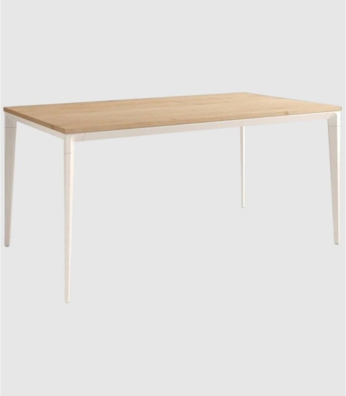 Large ivory oak Ness table