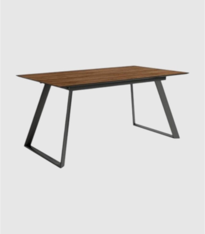Kleine zwarte uitschuifbare tafel Timor