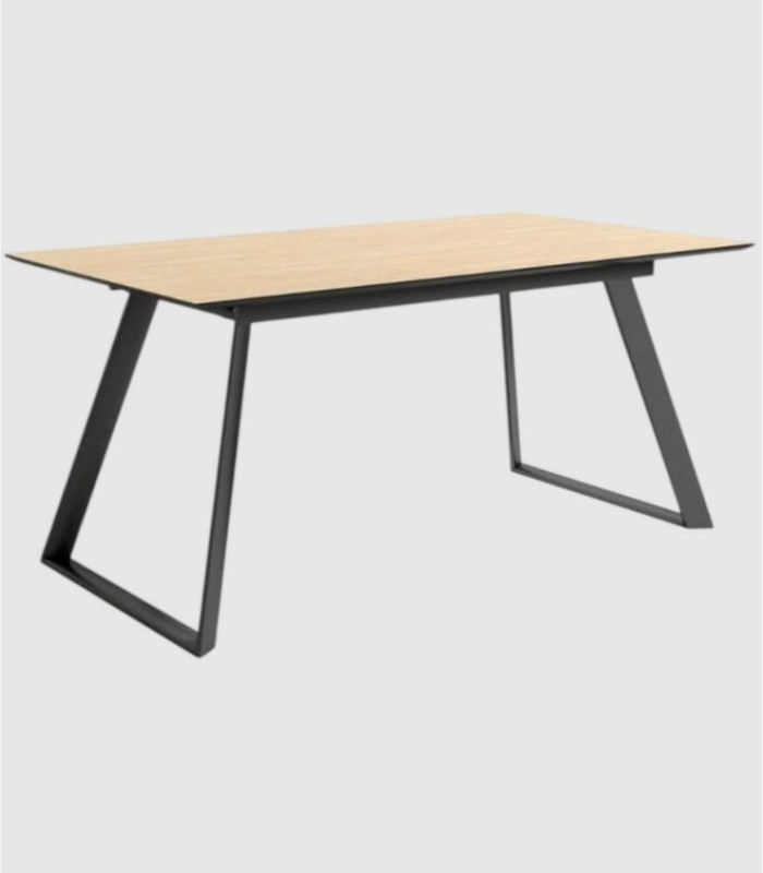 Large black extendable Alpin table Timor