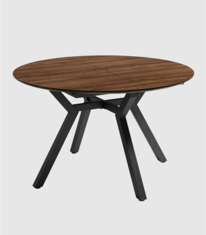 Small black extendable Java table, Cantabrian style