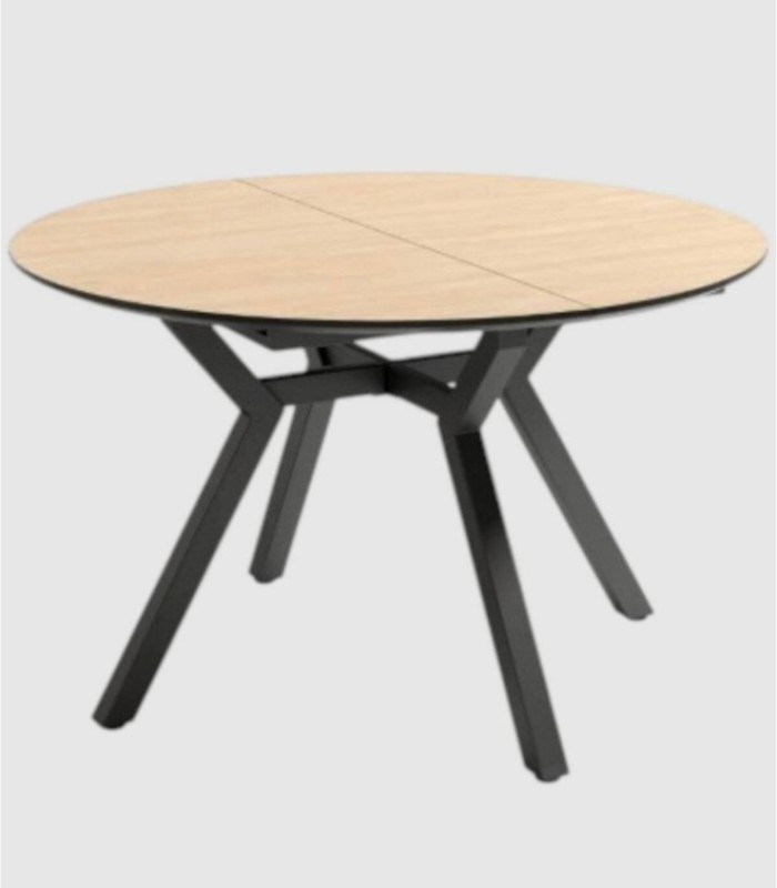 Mesa extensible alpin negro grande Cantábrico