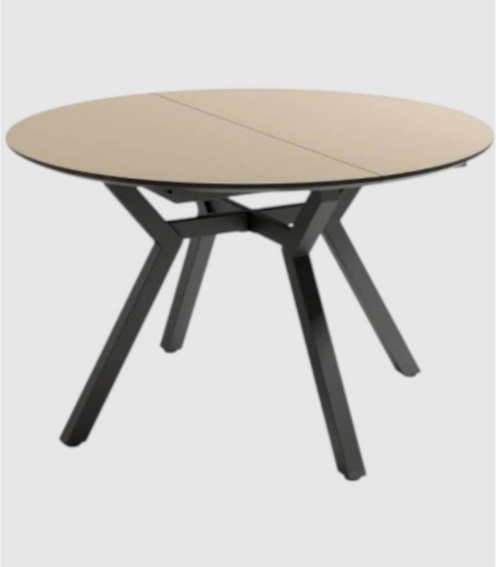 Grote uitschuifbare tafel van zwart parelmoer van Cantábrico
