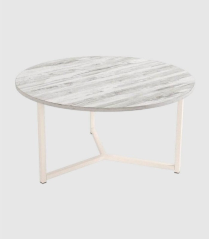 Pacifico coffee table, large ivory artic