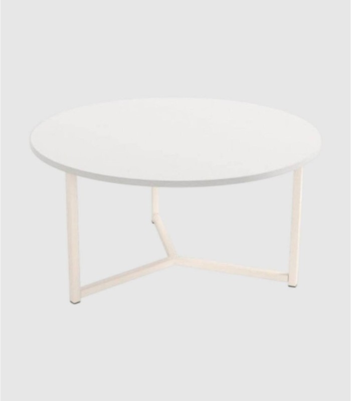 Mesa de centro Pacífico blanco marfil grande