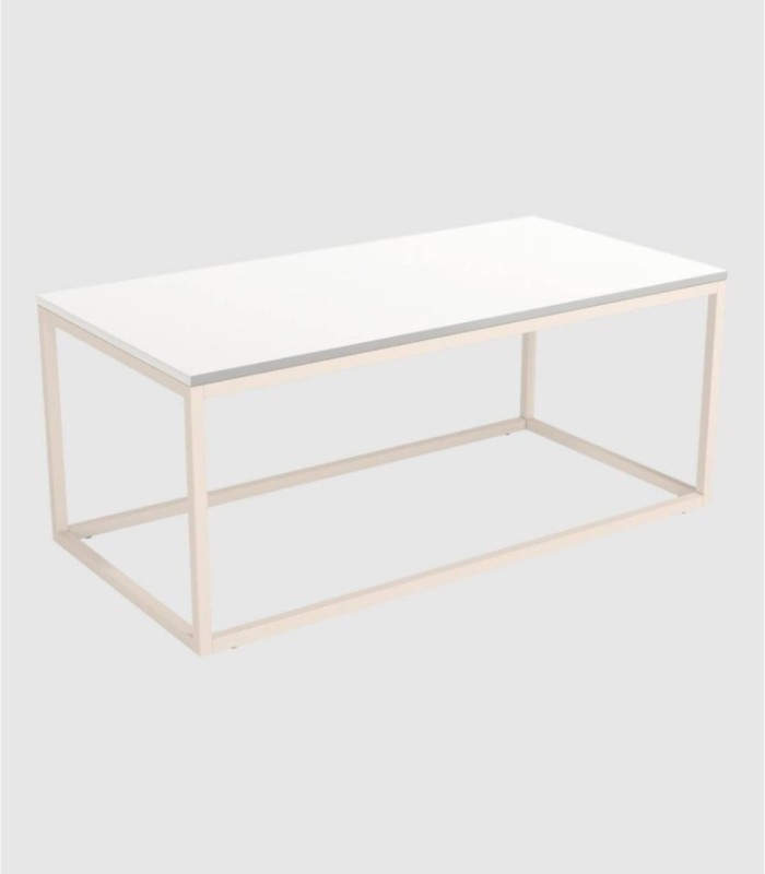 Pacific rectangular coffee table, ivory white