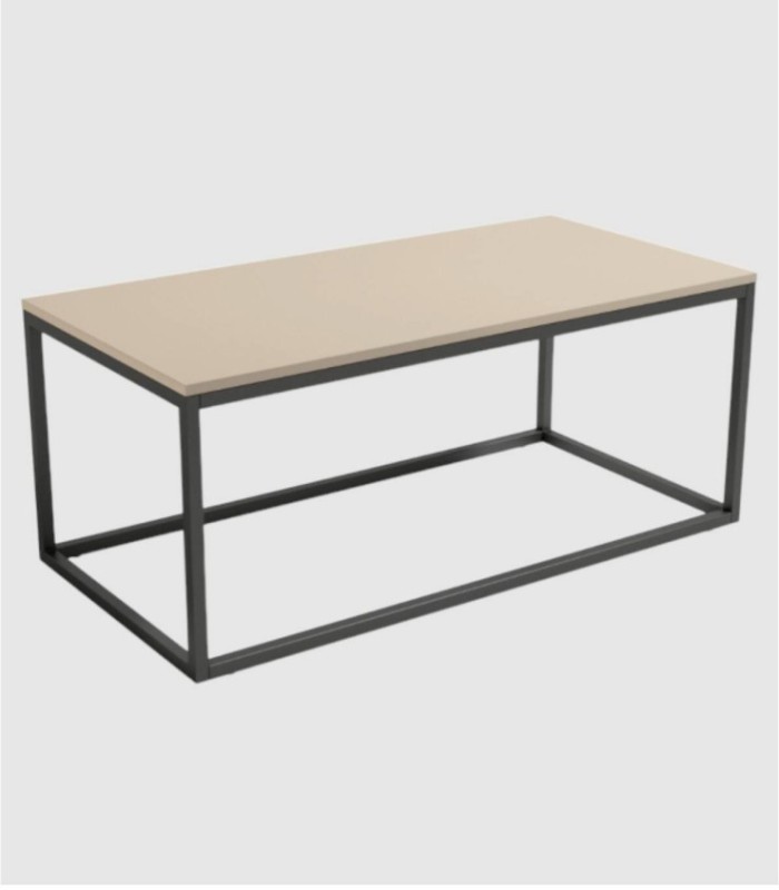 Rechthoekige salontafel in Pacific Pearl zwart