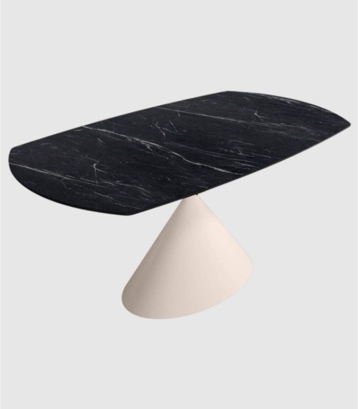 Extendable Rin table, ivory, Marquina