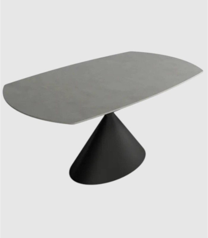 Uitschuifbare zwarte Portland Rin tafel