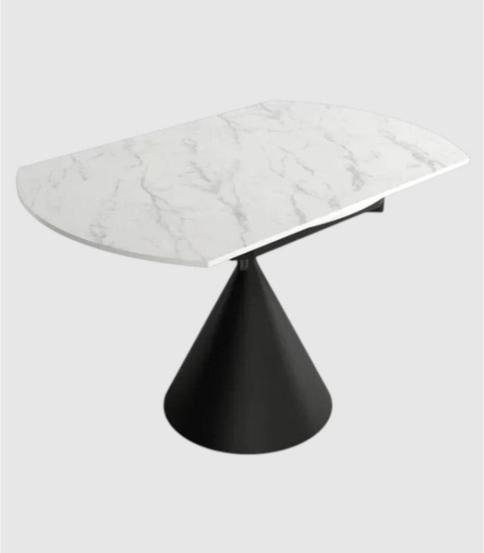 Loira extendable black carrara table