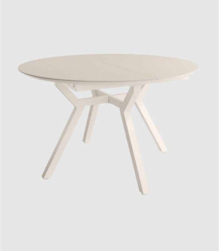 Ross uitschuifbare tafel, ivoorbeige, klein