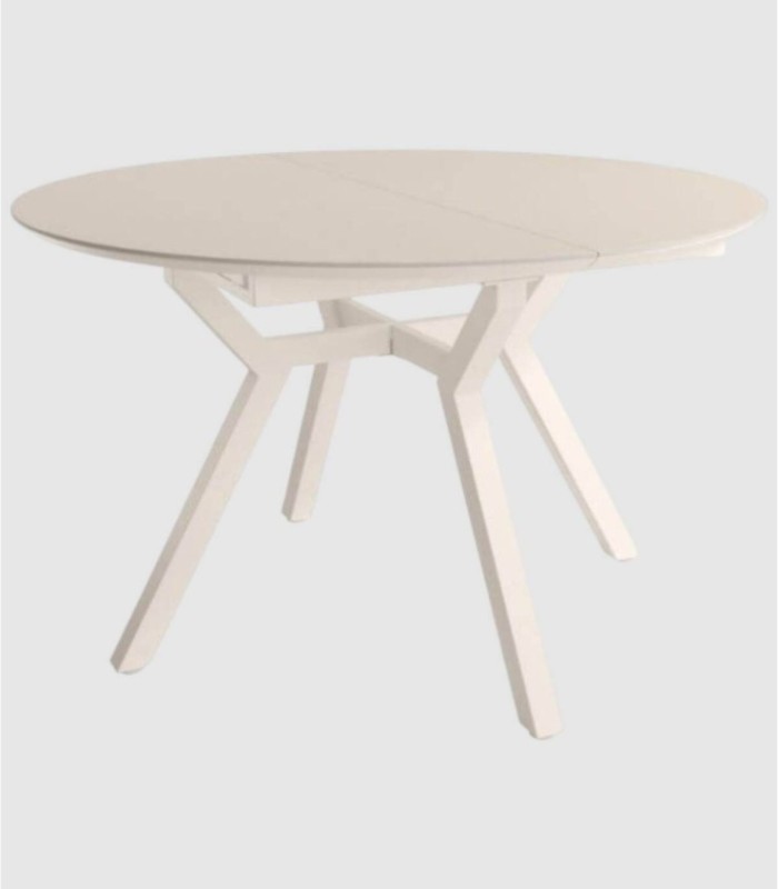 Large extendable Ross table, ivory beige