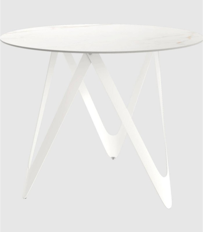 Grote ronde tafel van Carrara Mar