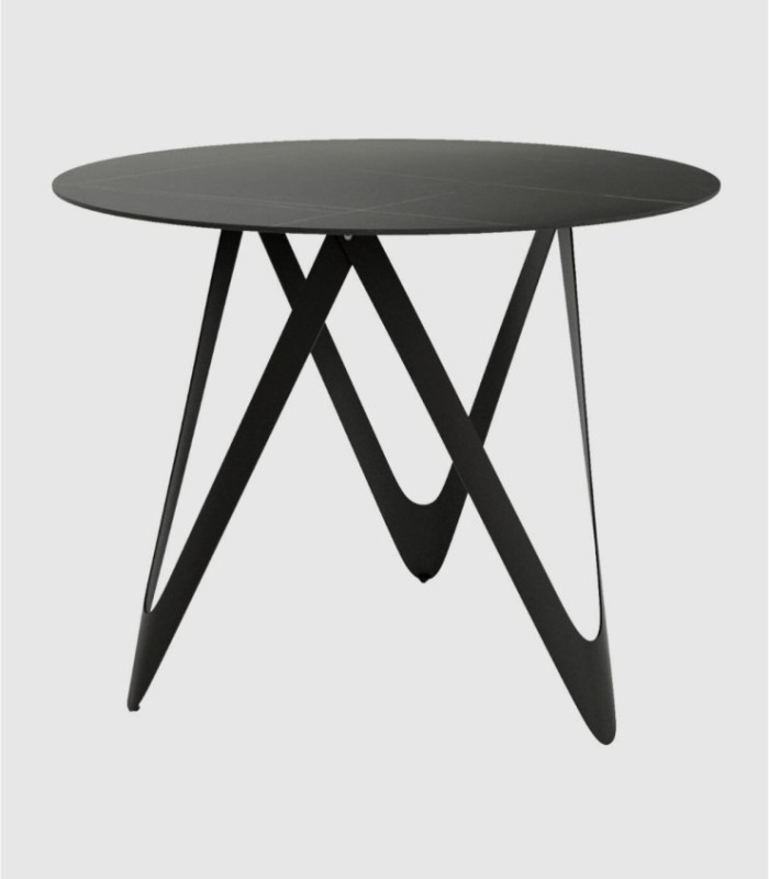 Small round Marquina table