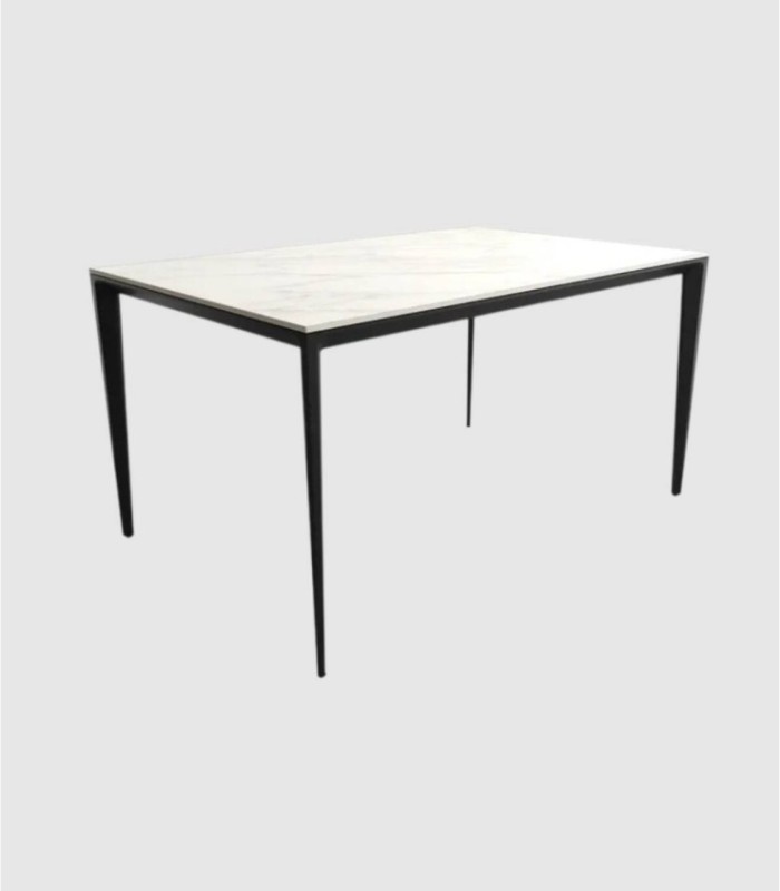Cortés kleine zwarte carrara tafel