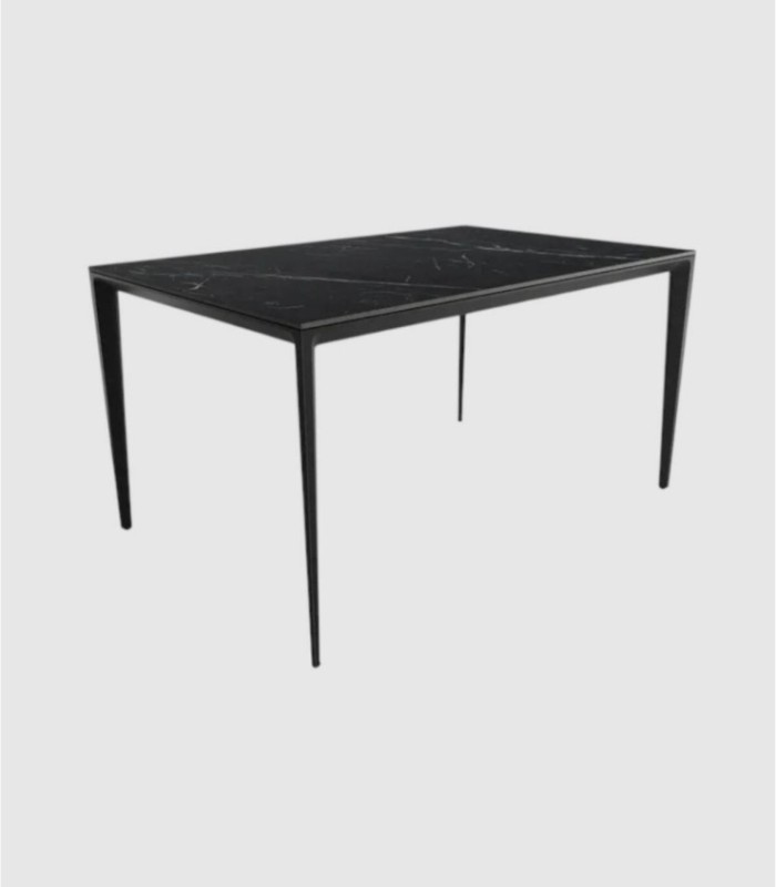 Small black Marquina table by Cortés