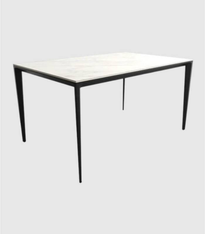 Middelgrote zwarte Carrara tafel van Cortés