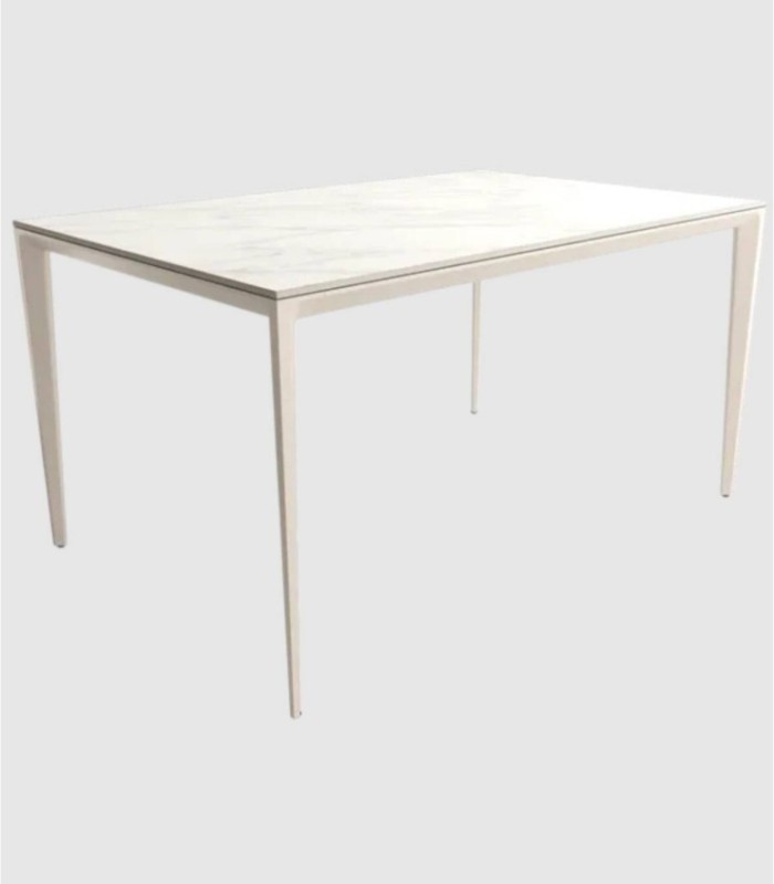 Mesa carrara marfil grande Cortés