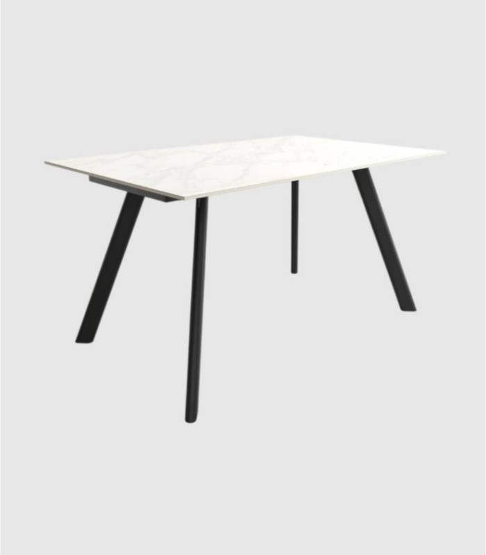 Kleine zwarte Carrara tafel Oman