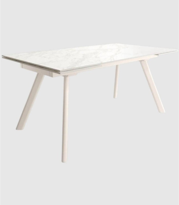 Tasman Carrara Ivory Extendable Table