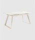 Mesa Saona extensible marfil carrara pequeña