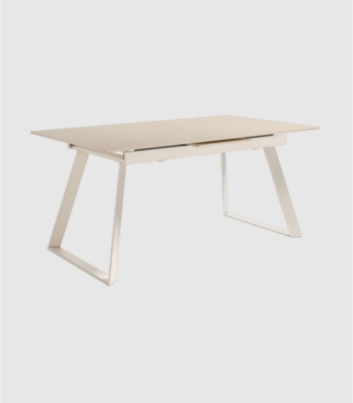 Saona extendable table, ivory sand, small