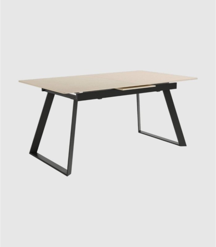 Saona uitschuifbare tafel, klein, zwart zand