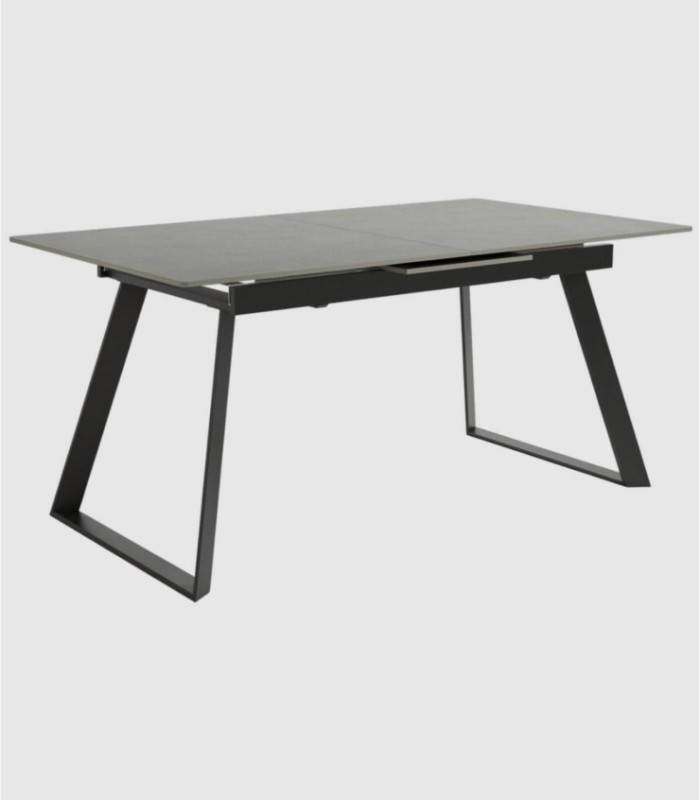 Grote zwarte porland uitschuifbare Saona tafel