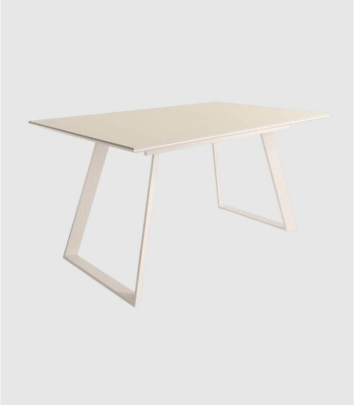 Small extendable Sena table, ivory beige