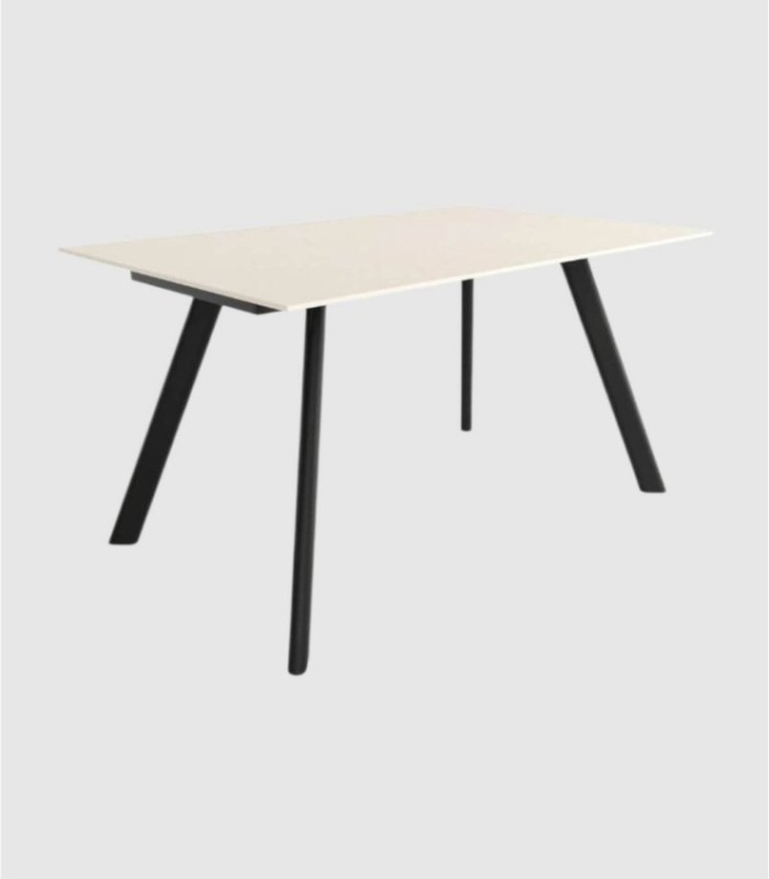 Oman extendable table black sand small