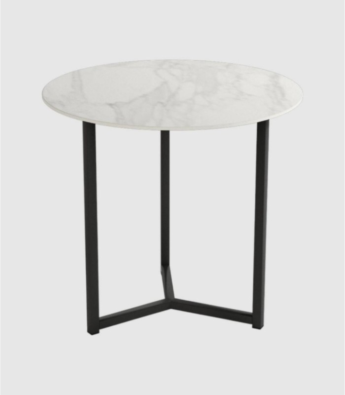Kleine zwarte Carrara Balearische tafel